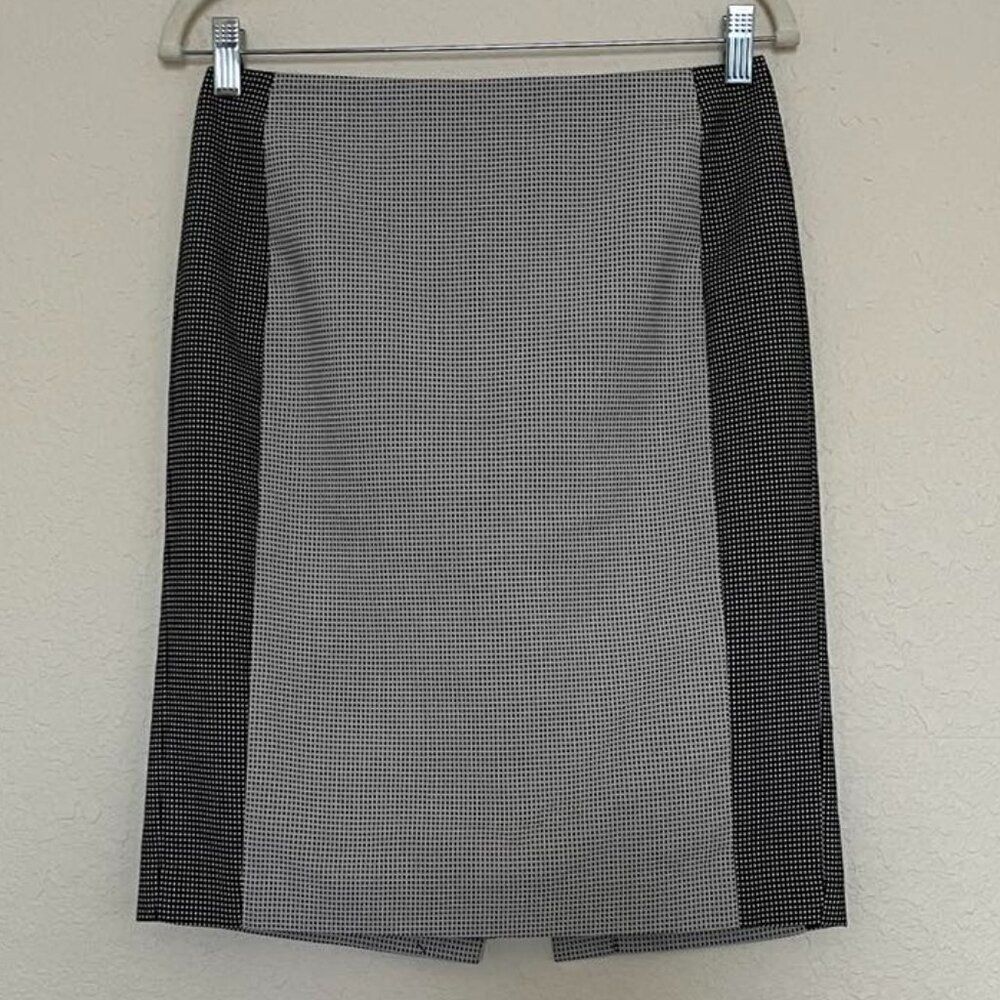 Calvin Klein Houndstooth and Black Pencil Skirt Women's Size 0